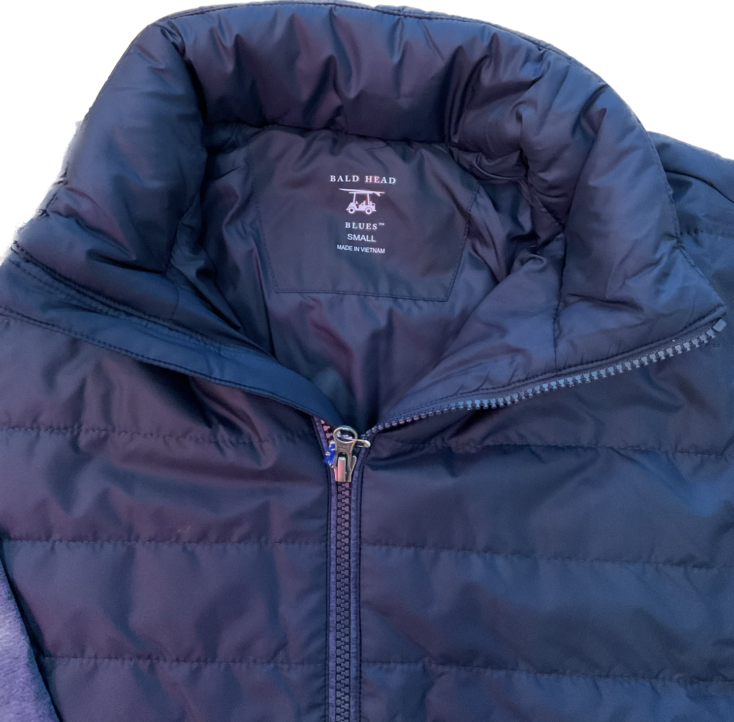 PUFFER JACKET- NAVY- BALDHEAD BLUES