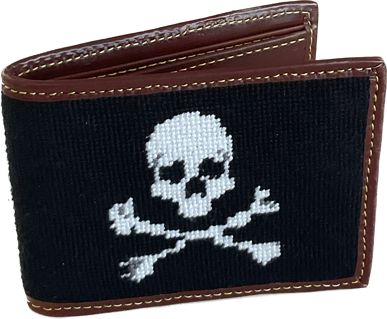 Wallets - Black/white skull - Baldhead Blues