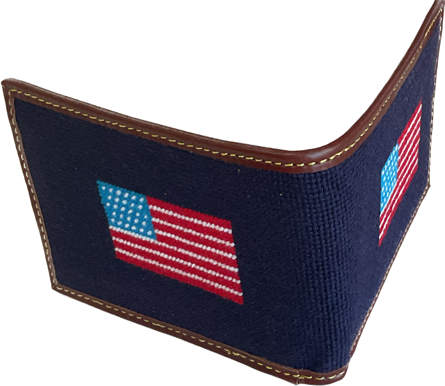 Wallets - Navy USA flag - Baldhead Blues