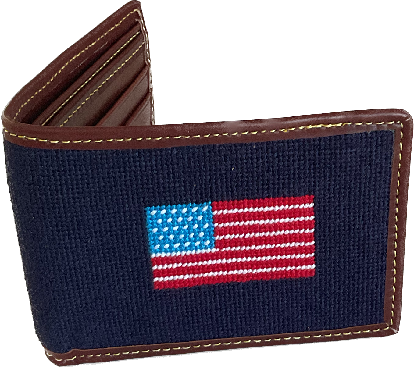 Wallets - Navy USA flag - Baldhead Blues