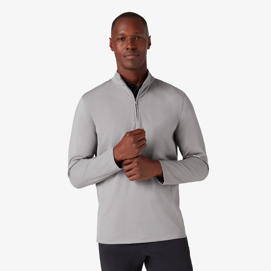 Mizzen + Main Keeton Quarter Zip - Nickle Heather - BHI