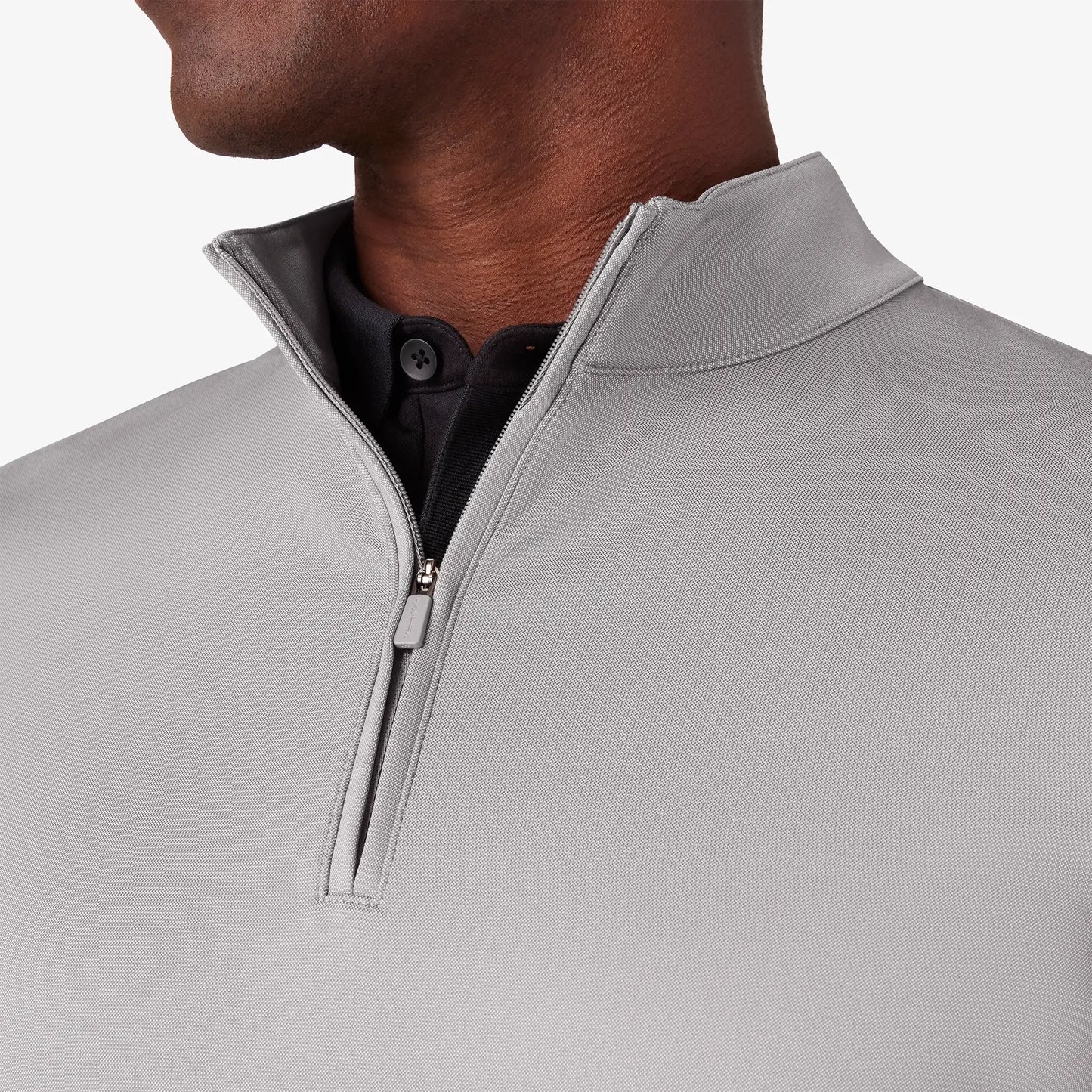 Mizzen + Main Keeton Quarter Zip - Nickle Heather - BHI