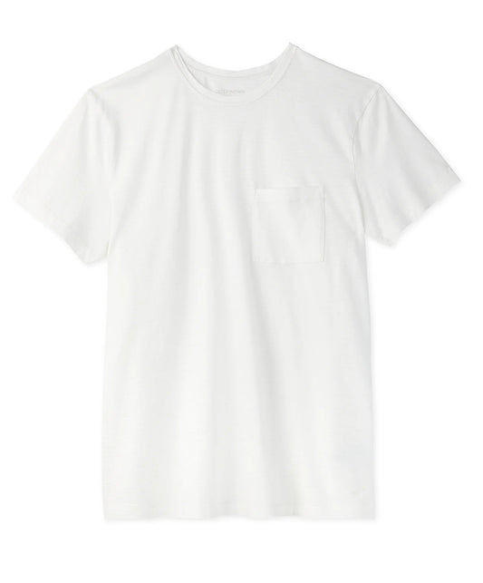 Outerknown - Men’s Saltwater Slub Tee - Bright White - BHI