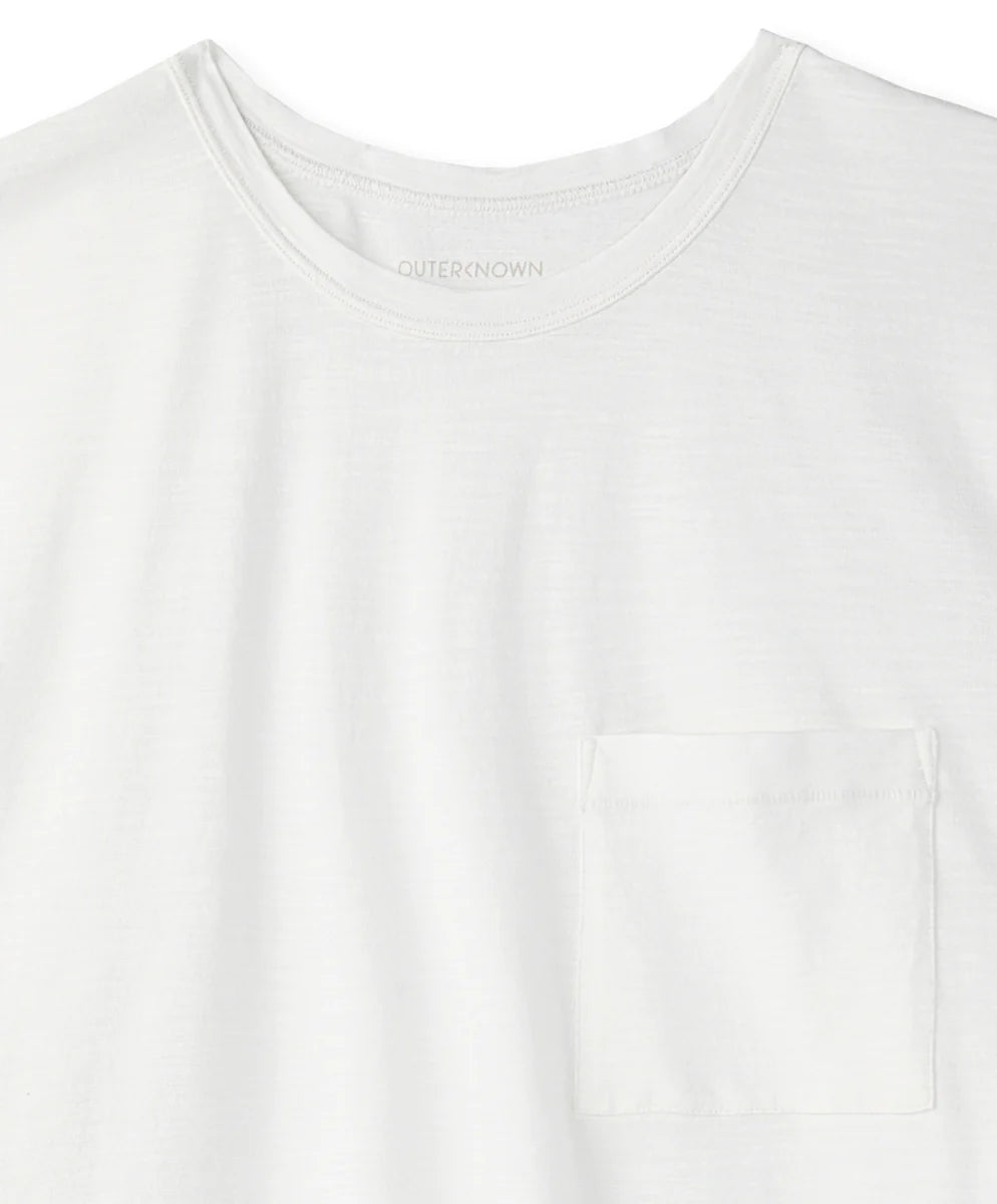 Outerknown - Men’s Saltwater Slub Tee - Bright White - BHI