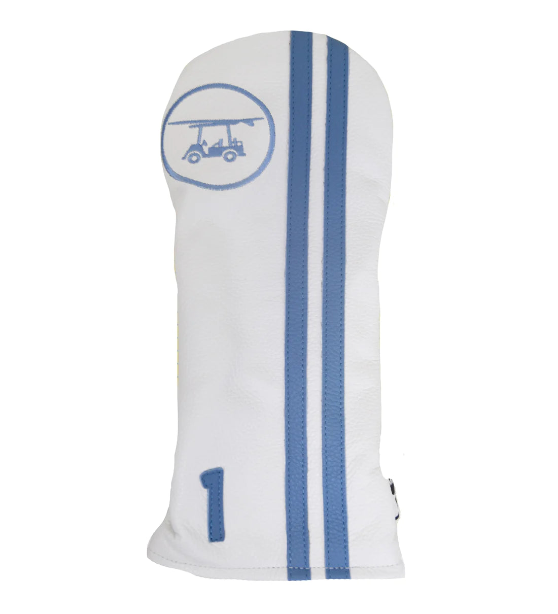 Driver Head Cover - White - BaldHead Blues