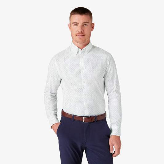 Mizzen + Main Leeward LS Dress Shirt - Sky Pyramid - BHI