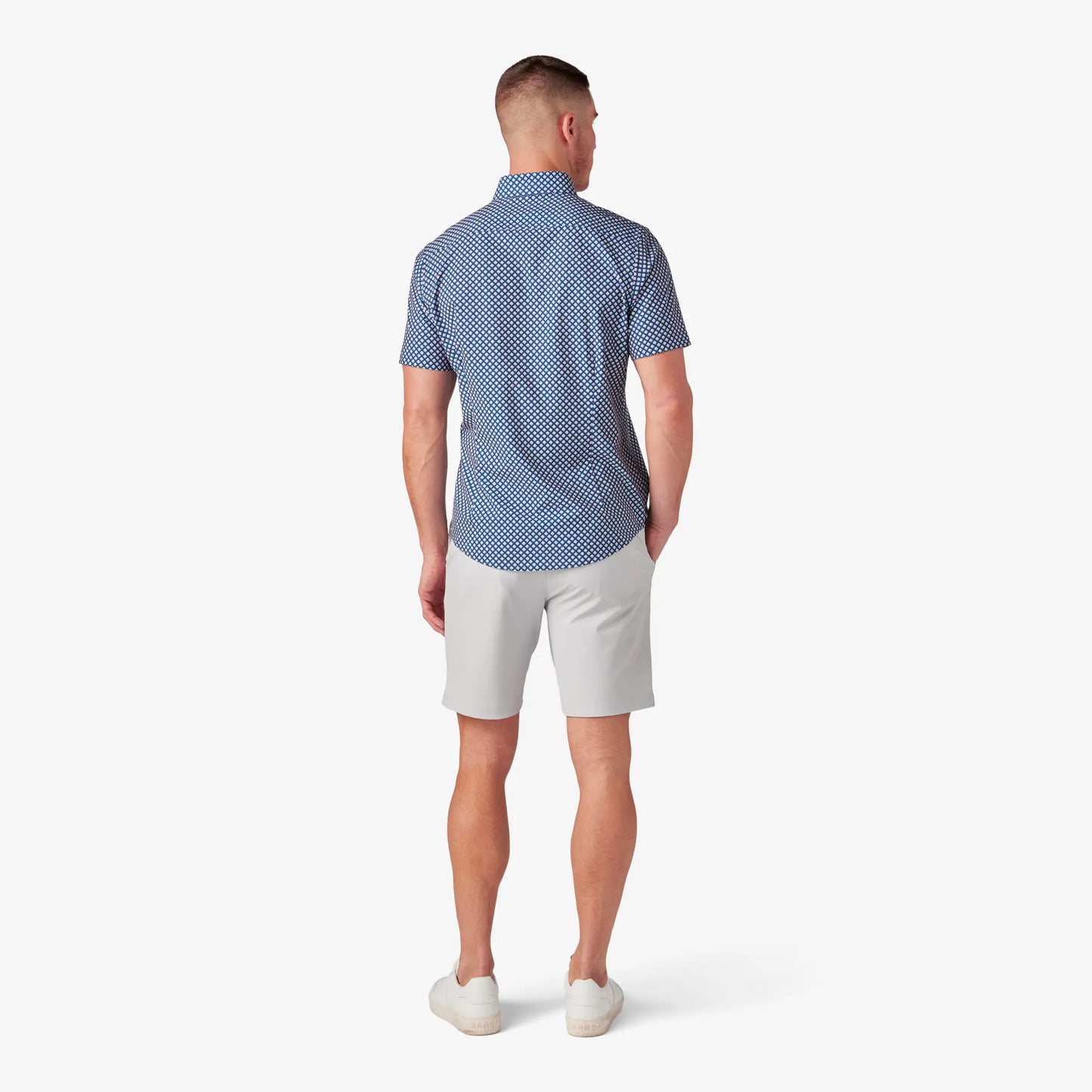 Mizzen + Main Leeward SS Dress Shirt- Poseidon Agave - BHI