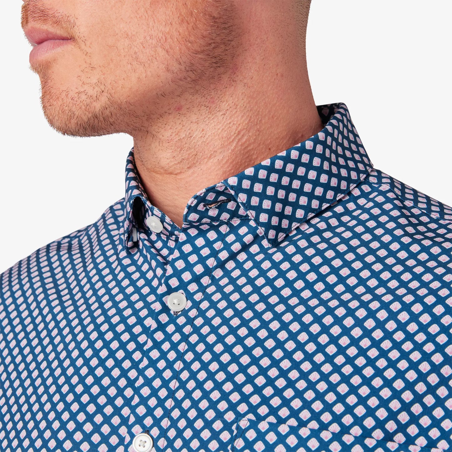 Mizzen + Main Leeward SS Dress Shirt- Poseidon Agave - BHI