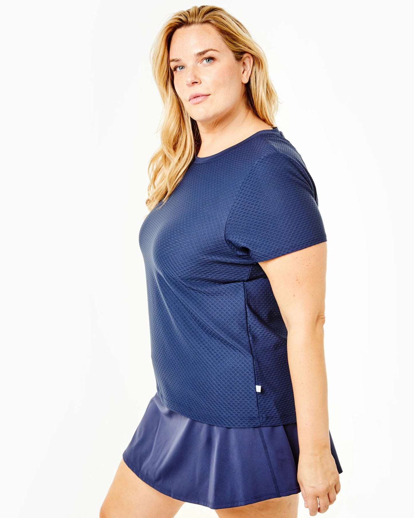 Addison Bay Walnut Short Sleeve - Navy- BHI