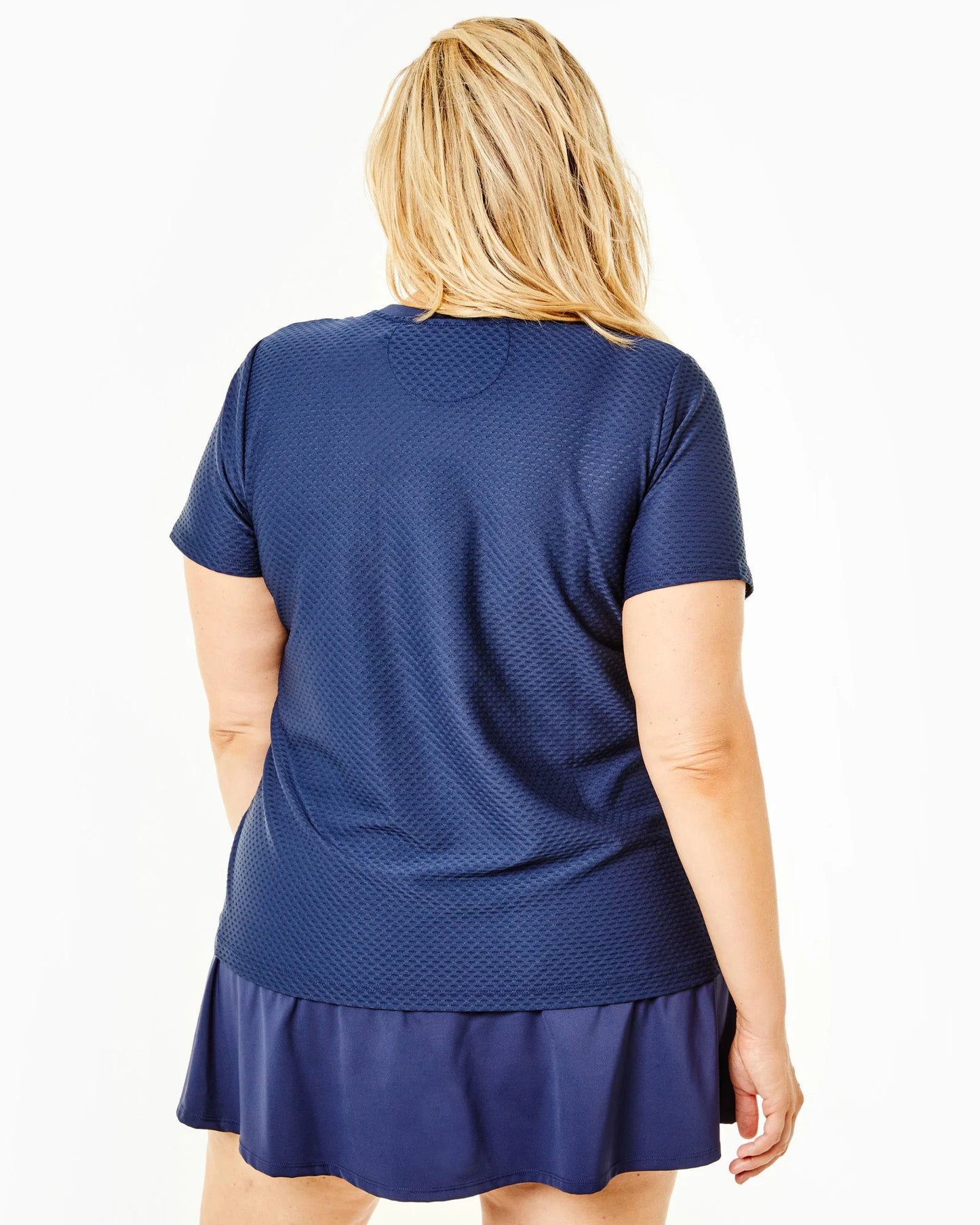 Addison Bay Walnut Short Sleeve - Navy- BHI