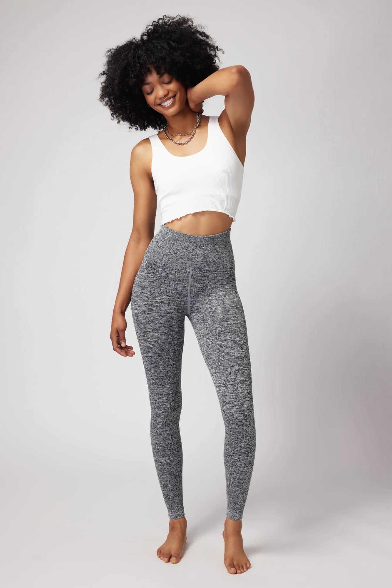 Love Sculpt Legging -Heather Grey-SP13677010- Spiritual Gangster