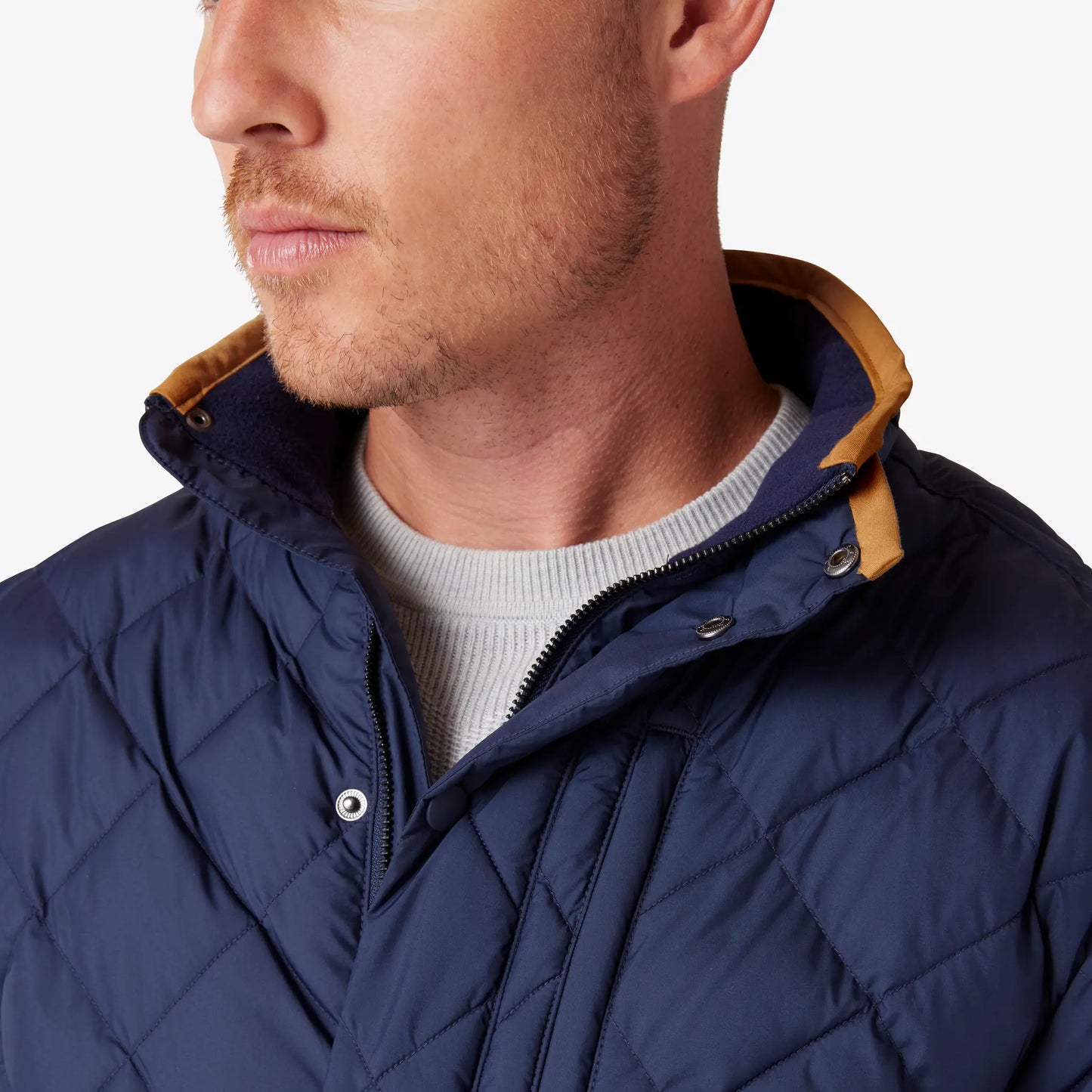 Belmont Quilted Jacket - Navy - 1OW-1404-G - Mizzen+Main
