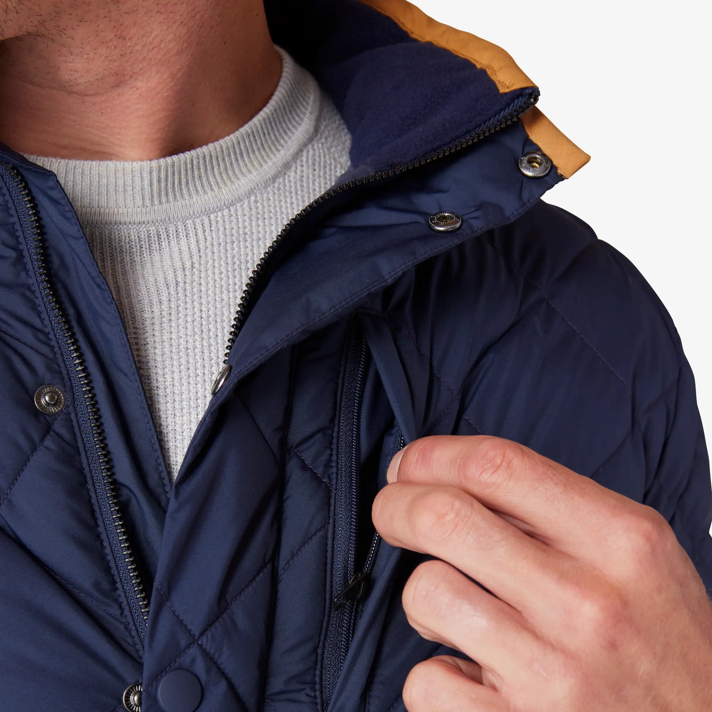 Belmont Quilted Jacket - Navy - 1OW-1404-G - Mizzen+Main
