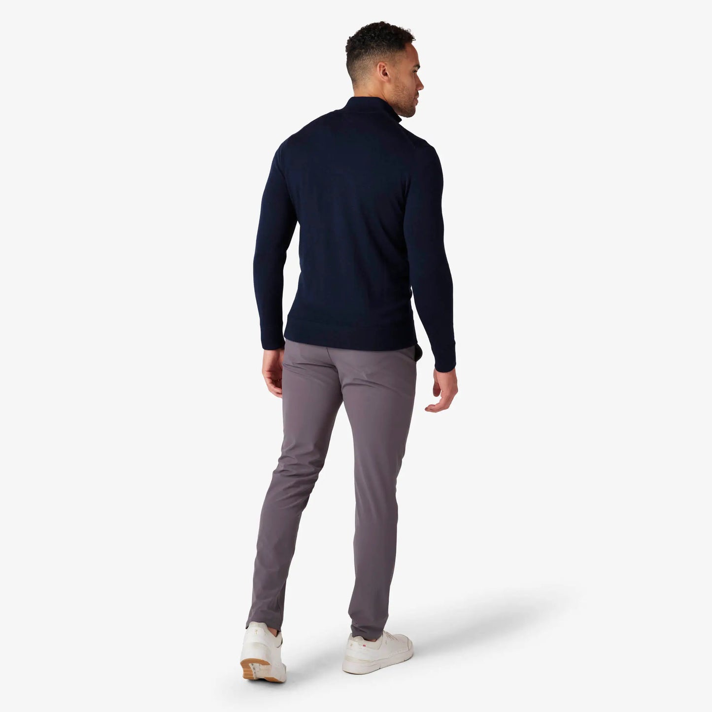 Mizzen + Main Preston Quarter Zip- Navy - BHI