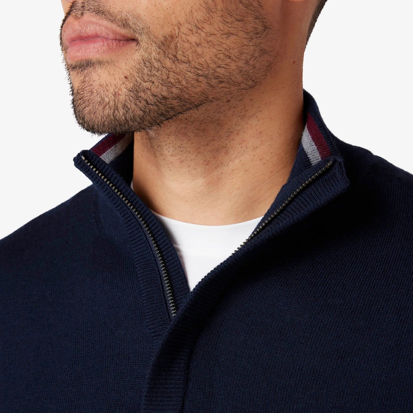 Mizzen + Main Preston Quarter Zip- Navy - BHI