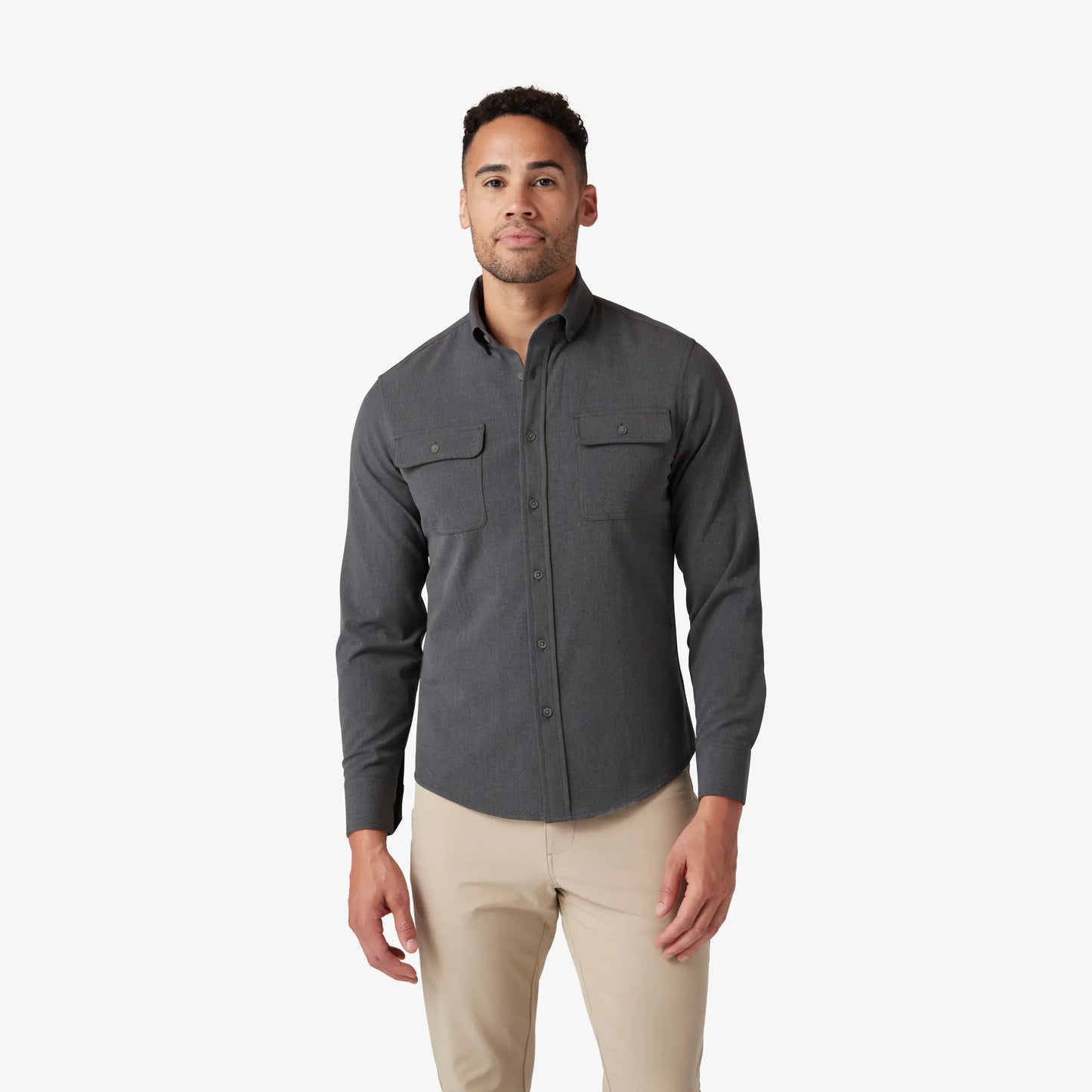 Mizzen+Main Leeward Dress Shirt- City Flannel - BHI