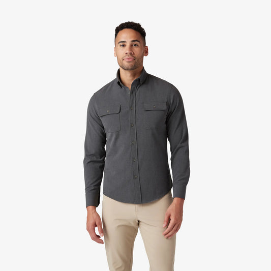 Mizzen+Main Leeward Dress Shirt- City Flannel - BHI
