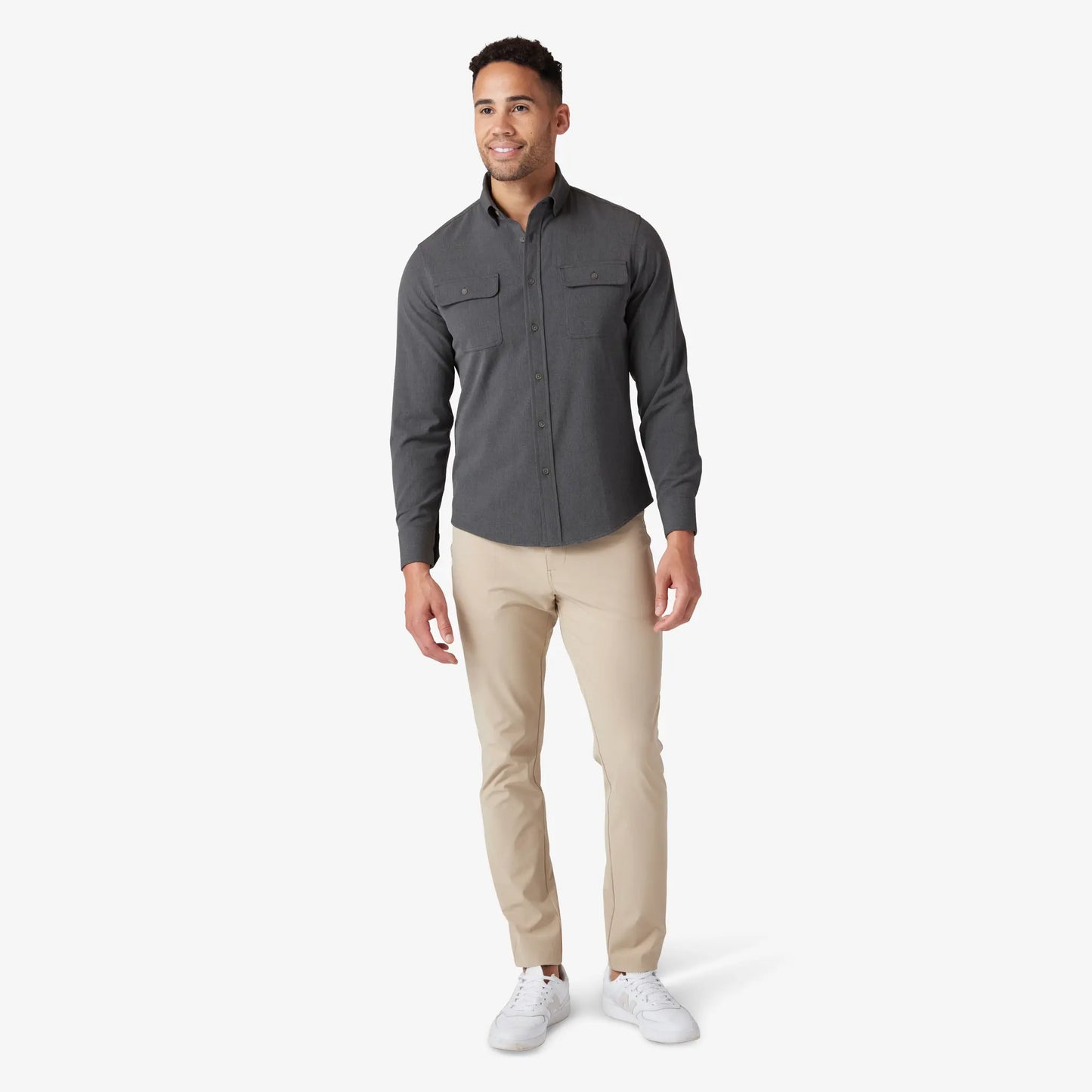 Mizzen+Main Leeward Dress Shirt- City Flannel - BHI