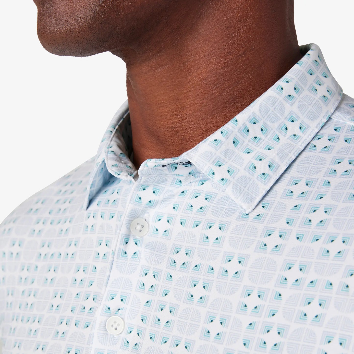 Mizzen + Main Versa Polo Dress Shirt -CLASSIC FIT- Nile Blue Gradient - BHI