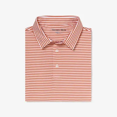 Mizzen + Main Versa Polo-Classic-Burnt Orange Stripe - BHI