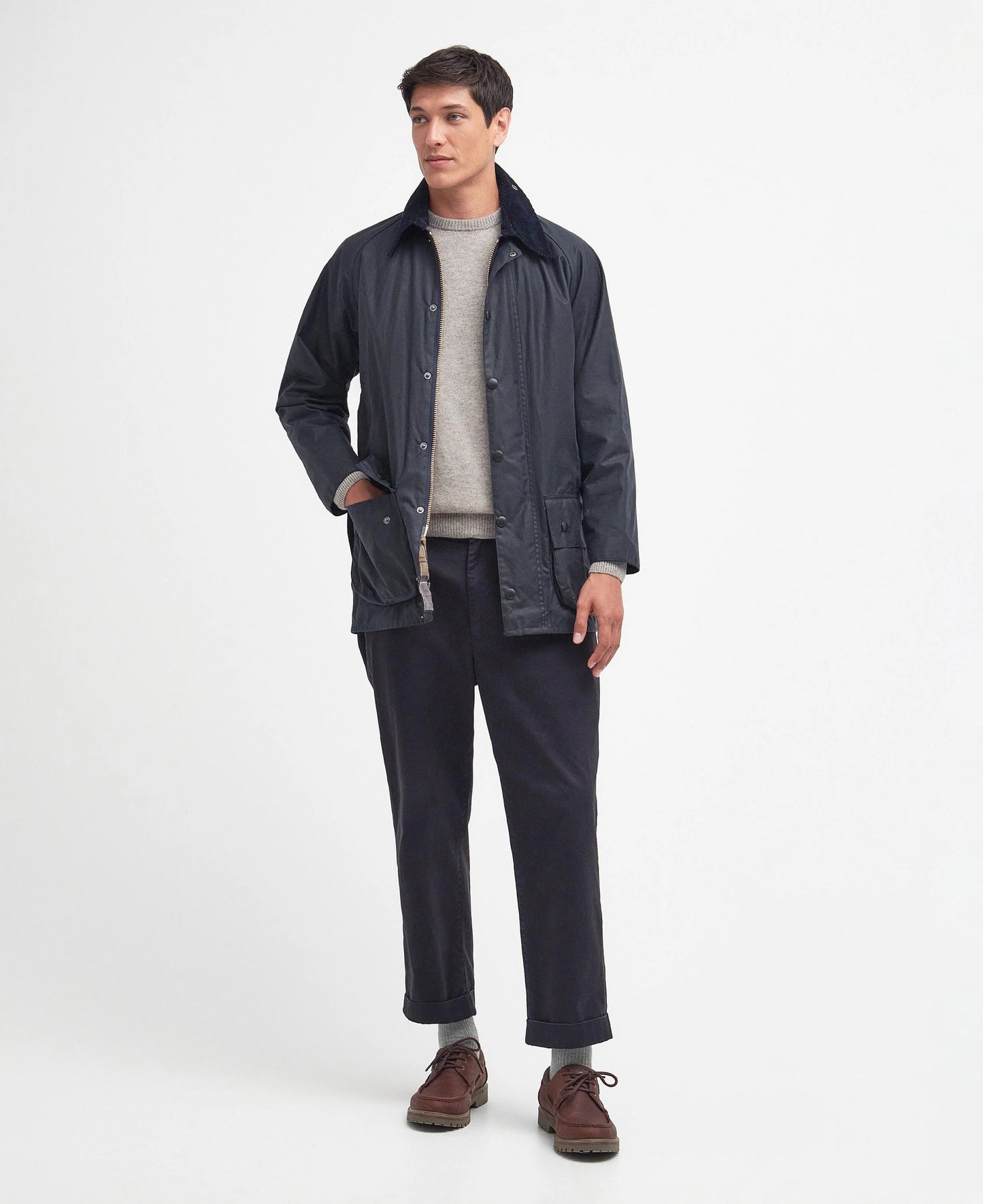 Barbour Men’s Beaufort Wax Jacket- Navy - BHI