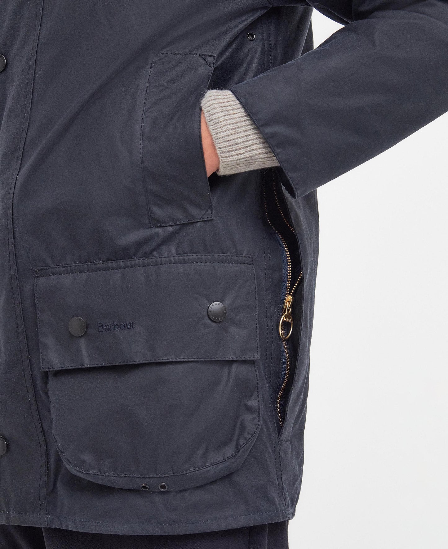 Barbour Men’s Beaufort Wax Jacket- Navy - BHI