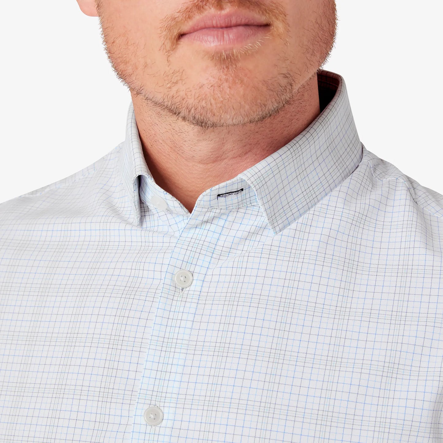 Mizzen + Main Leeward LS Dress Shirt-White Baja Plaid classic - BHI