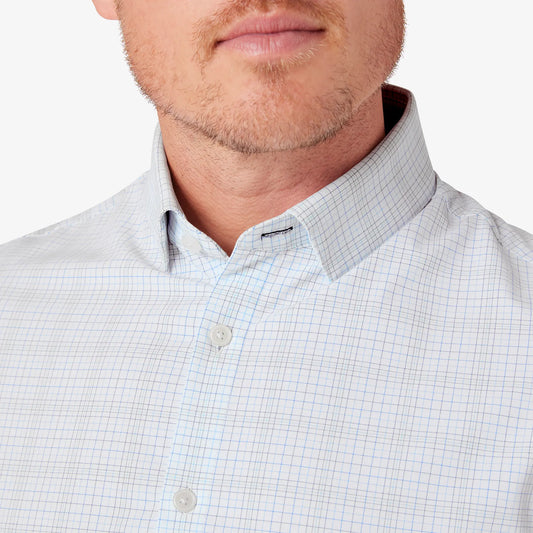Mizzen + Main Leeward LS Dress Shirt-White Baja Plaid classic - BHI