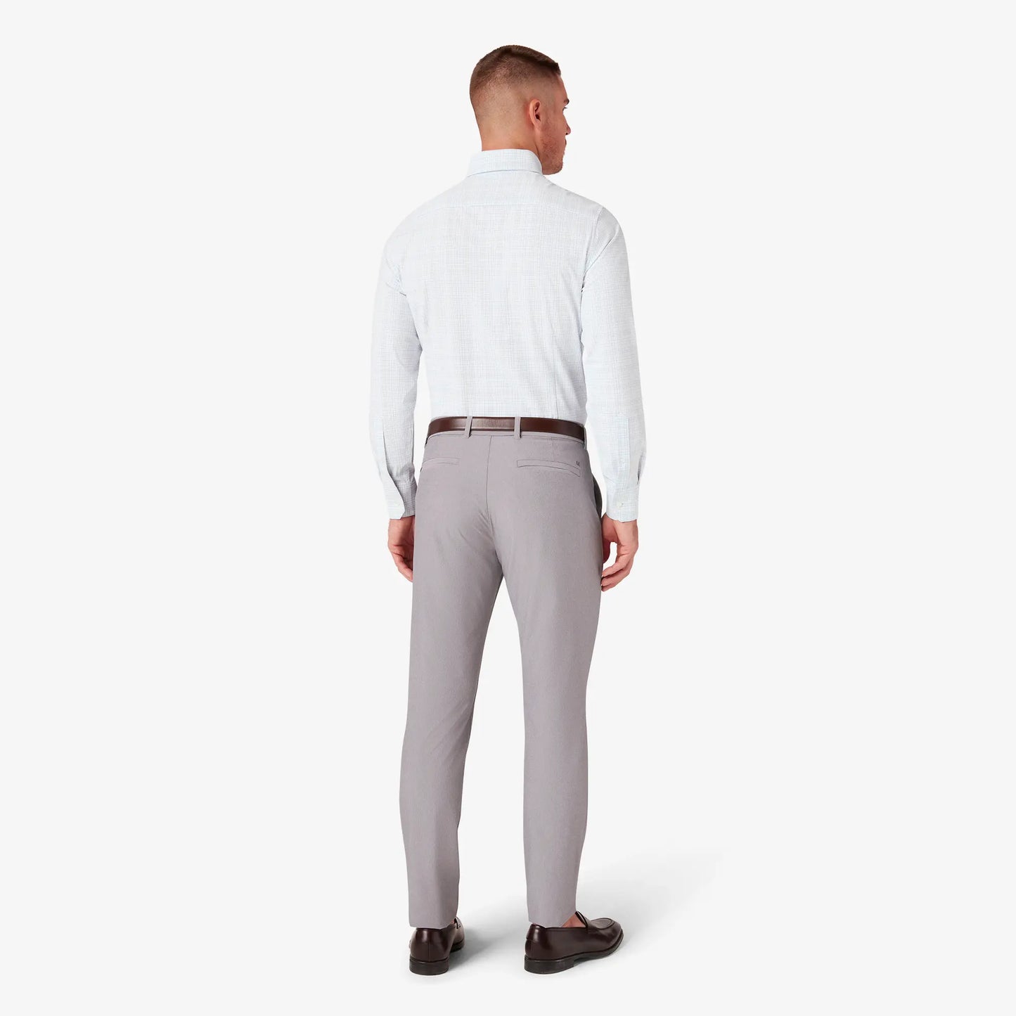 Mizzen + Main Leeward LS Dress Shirt-White Baja Plaid classic - BHI