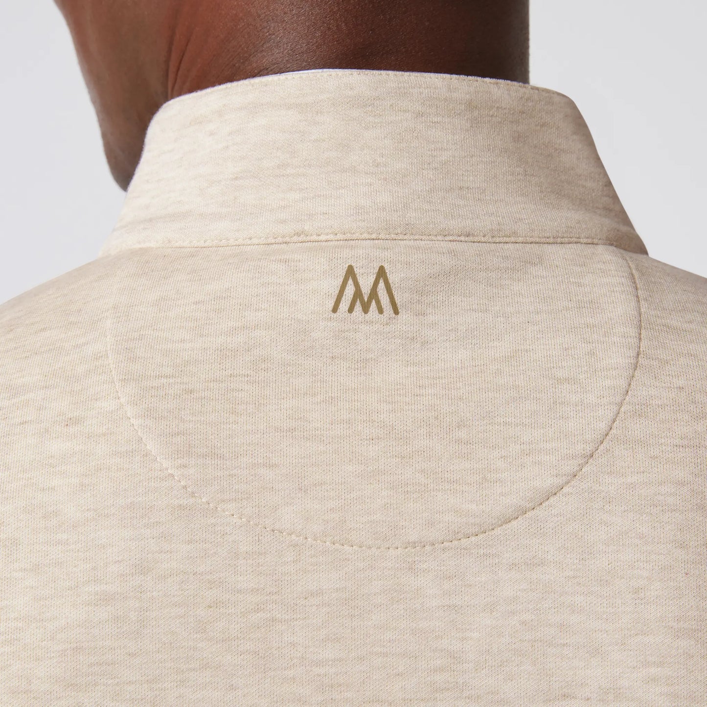 Mizzen + Main Men’s KPI Quarter Zip - Oyster Heather - BHI