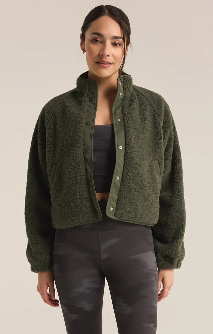Z Supply High Altitude Sherpa Jacket-Winter Green-Z Supply-BHI