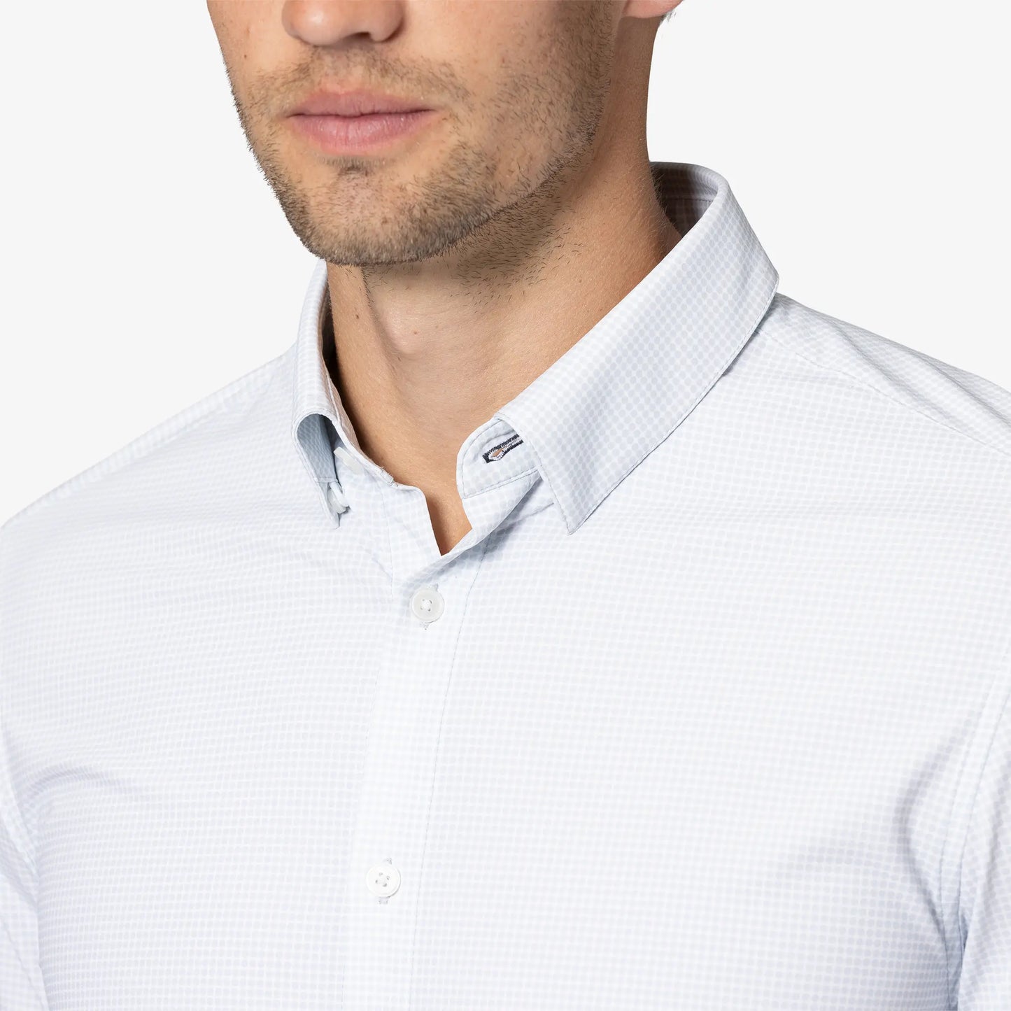 Mizzen + Main Monaco LS Dress Shirt - Skyway Circle Print -BHI