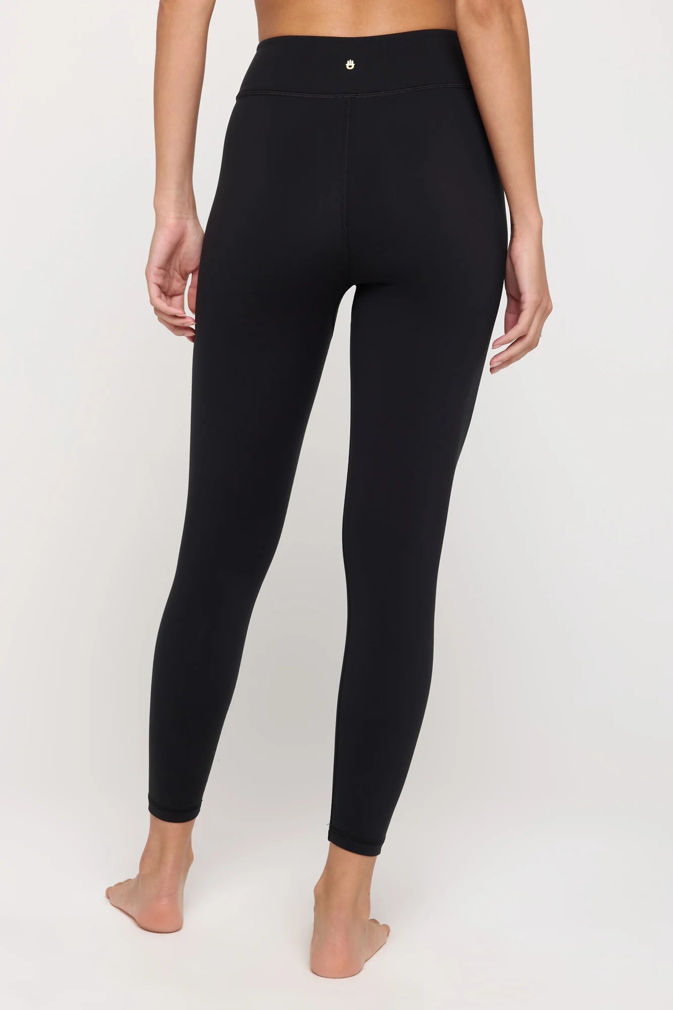 Spiritual Gangster Evie Wrap Front 7/8 Leggings- Black - BHI