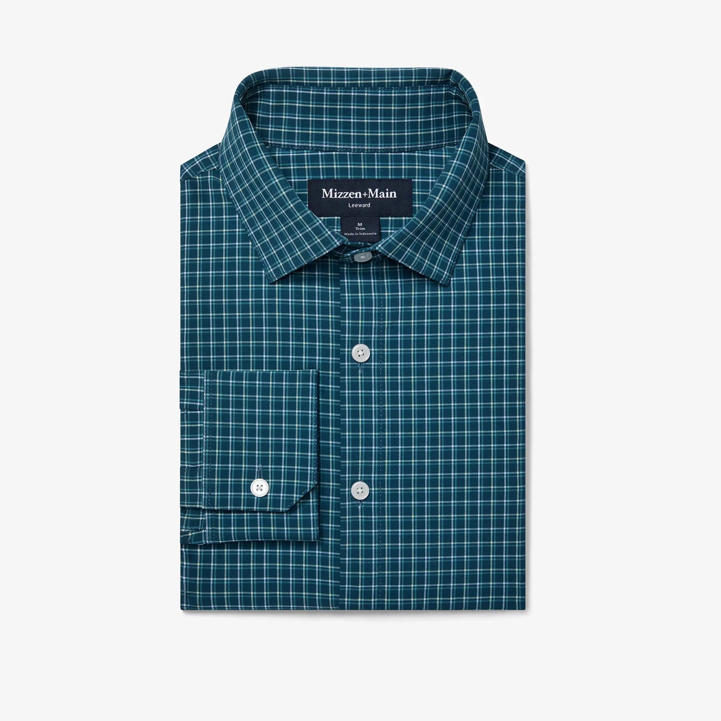 Mizzen + Main -Sea Ludlow Plaid Long Sleeve Dress Shirt - No Tuck - BHI