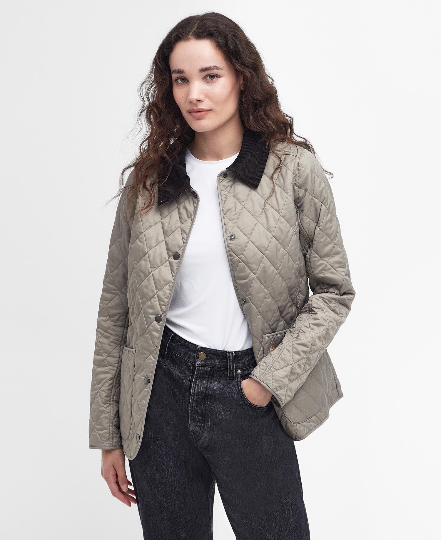 Barbour grey quilted jacket best sale