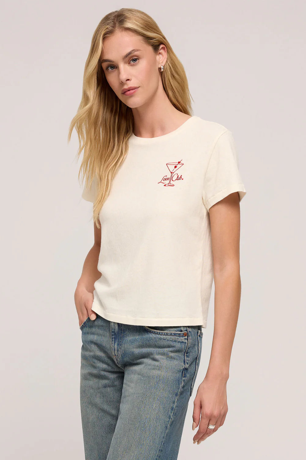 Z Supply Love Club Daytrip Tee - Sea Salt - BHI