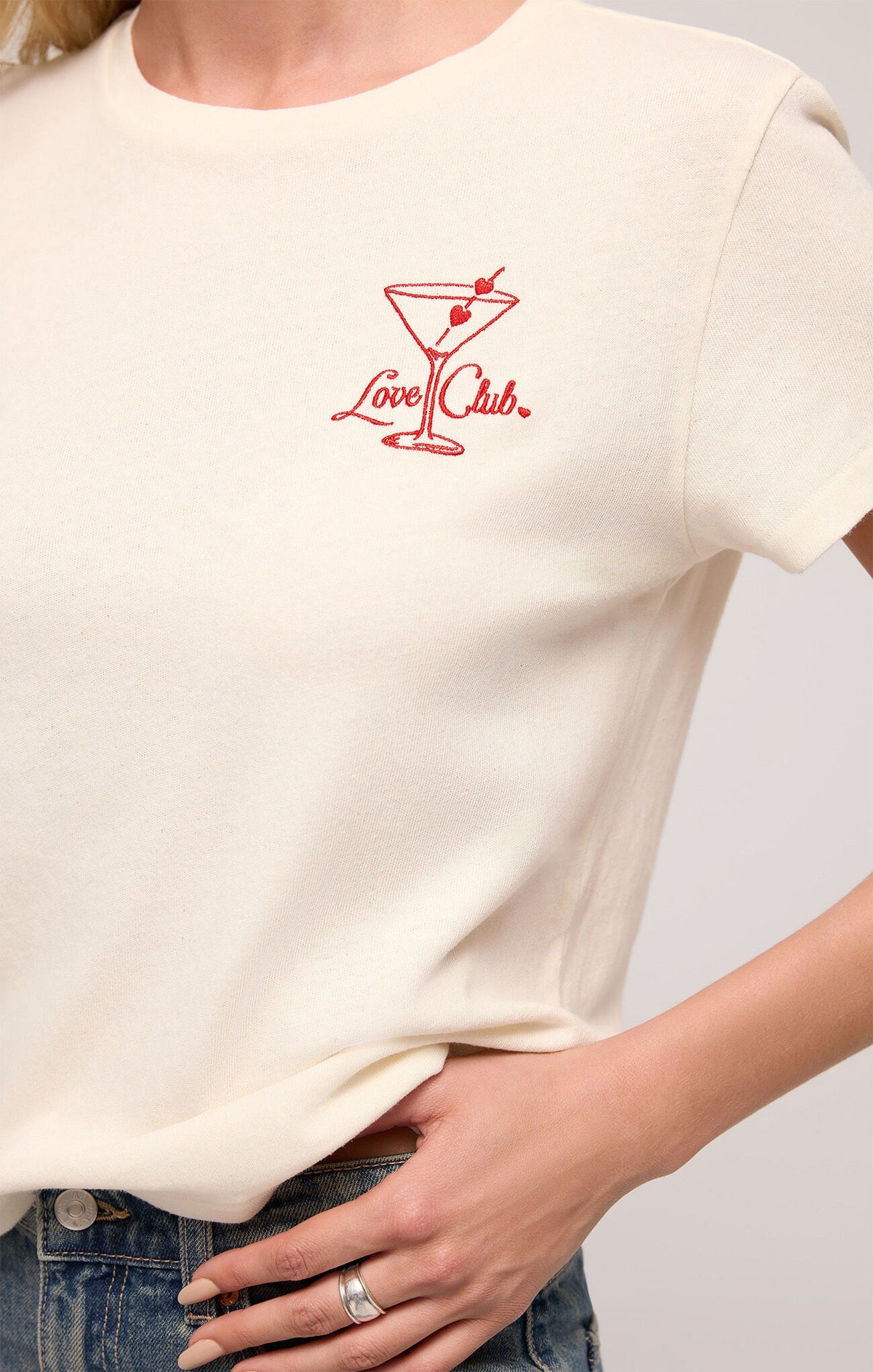 Z Supply Love Club Daytrip Tee - Sea Salt - BHI