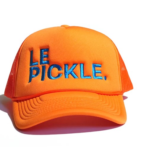 LE PICKLE ICONIC CAP - ORANGE / LIGHT BLUE