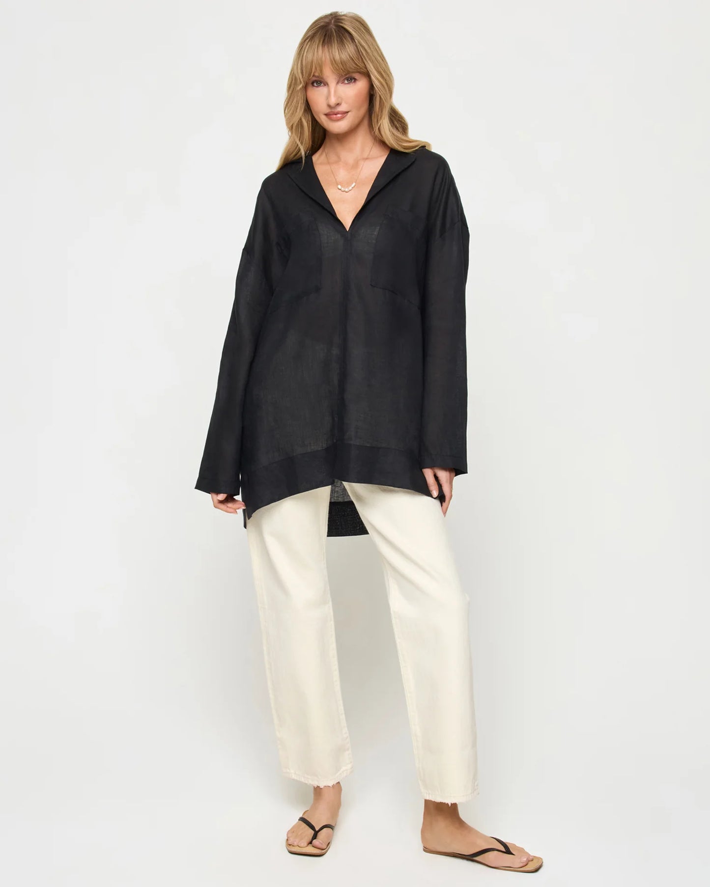 L*Space Oasis Tunic Black