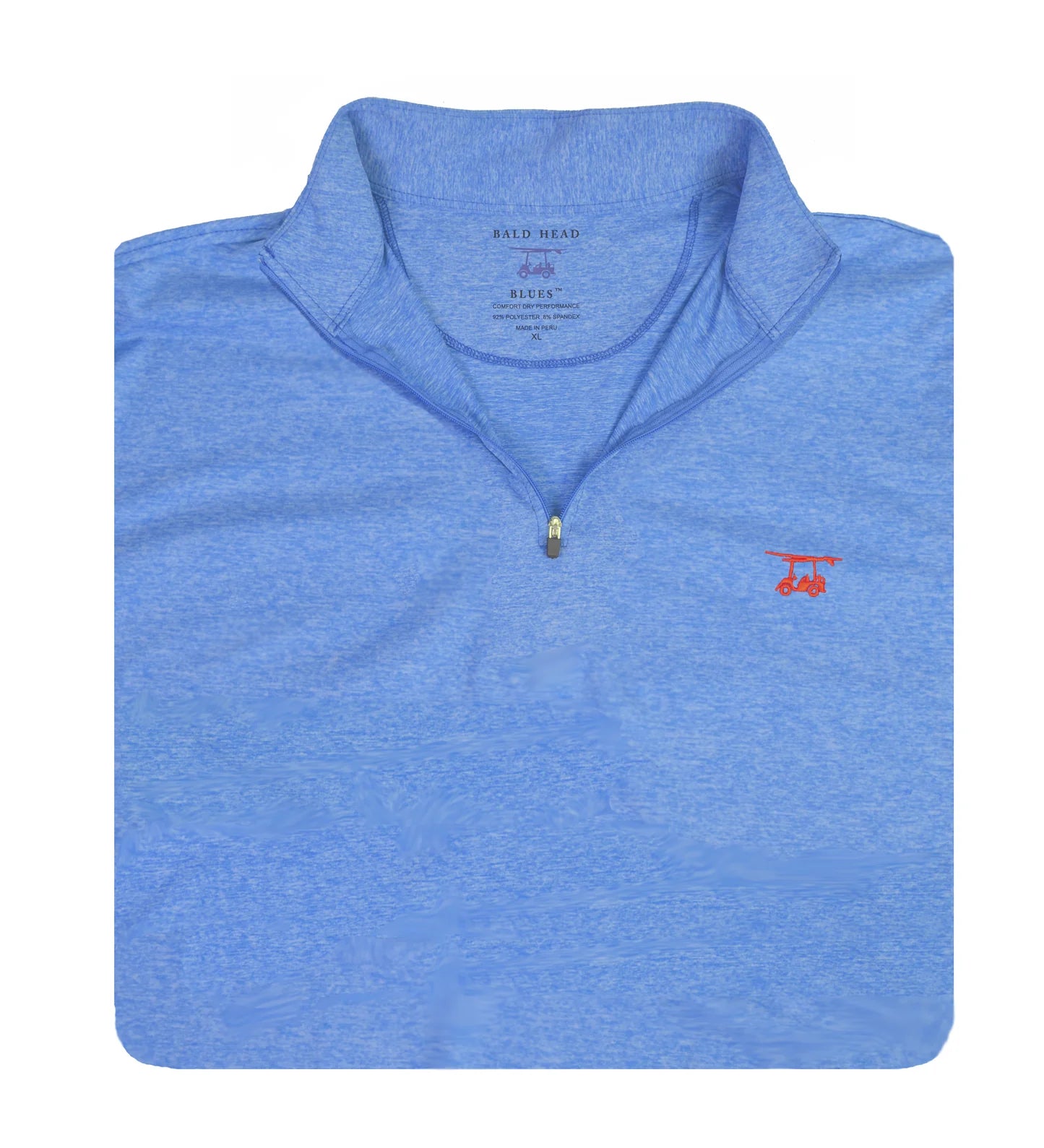 Ocean View Quarter Zip -Heather Regatta-BALDHEAD BLUES