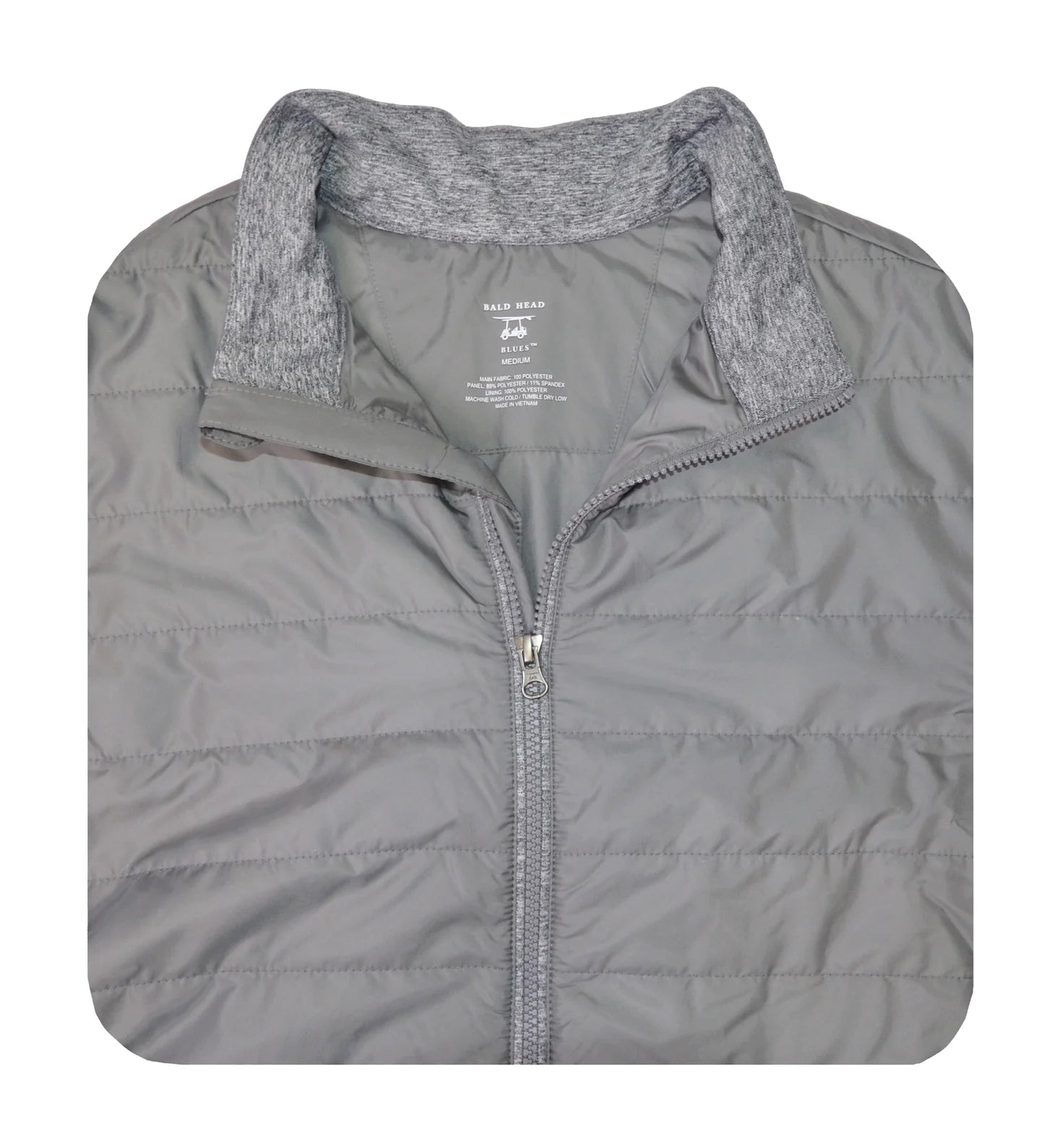 PUFFER JACKET- GREY- BALDHEAD BLUES