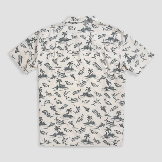 Beach & Barn - Fish Islands Sport Shirt - Cream