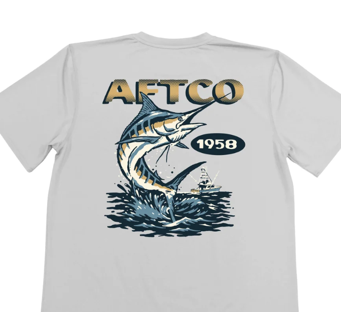 AFTCO - Aftco Boy's Sightings T-Shirt - Silver