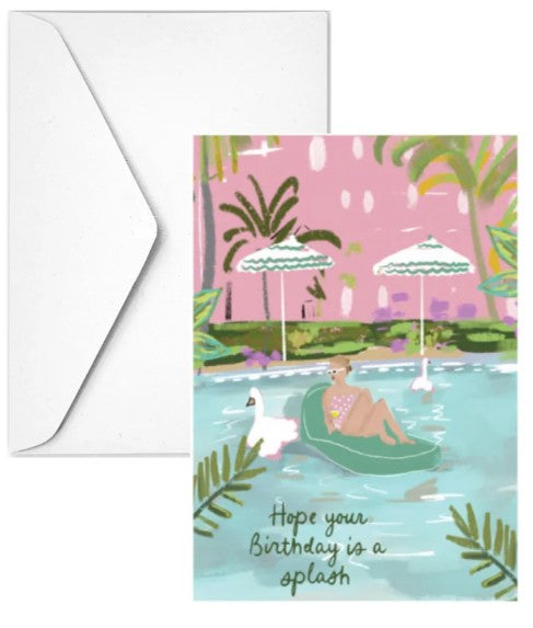 Rebecca Illustrated | BIRTHDAY SPLASH - Note Card