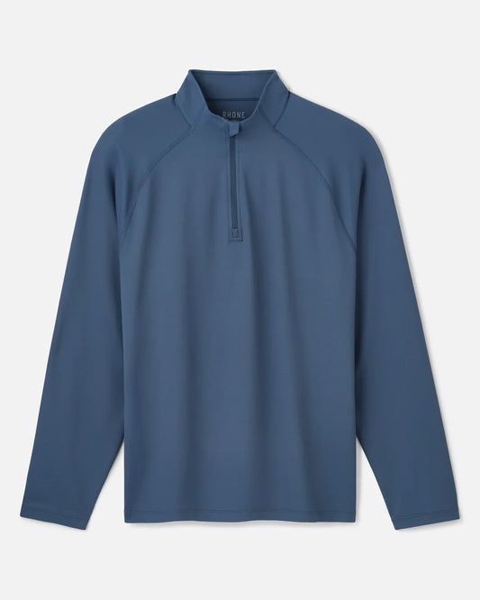Rhône Session 1/4 Zip - Atlanta Blue - BHI