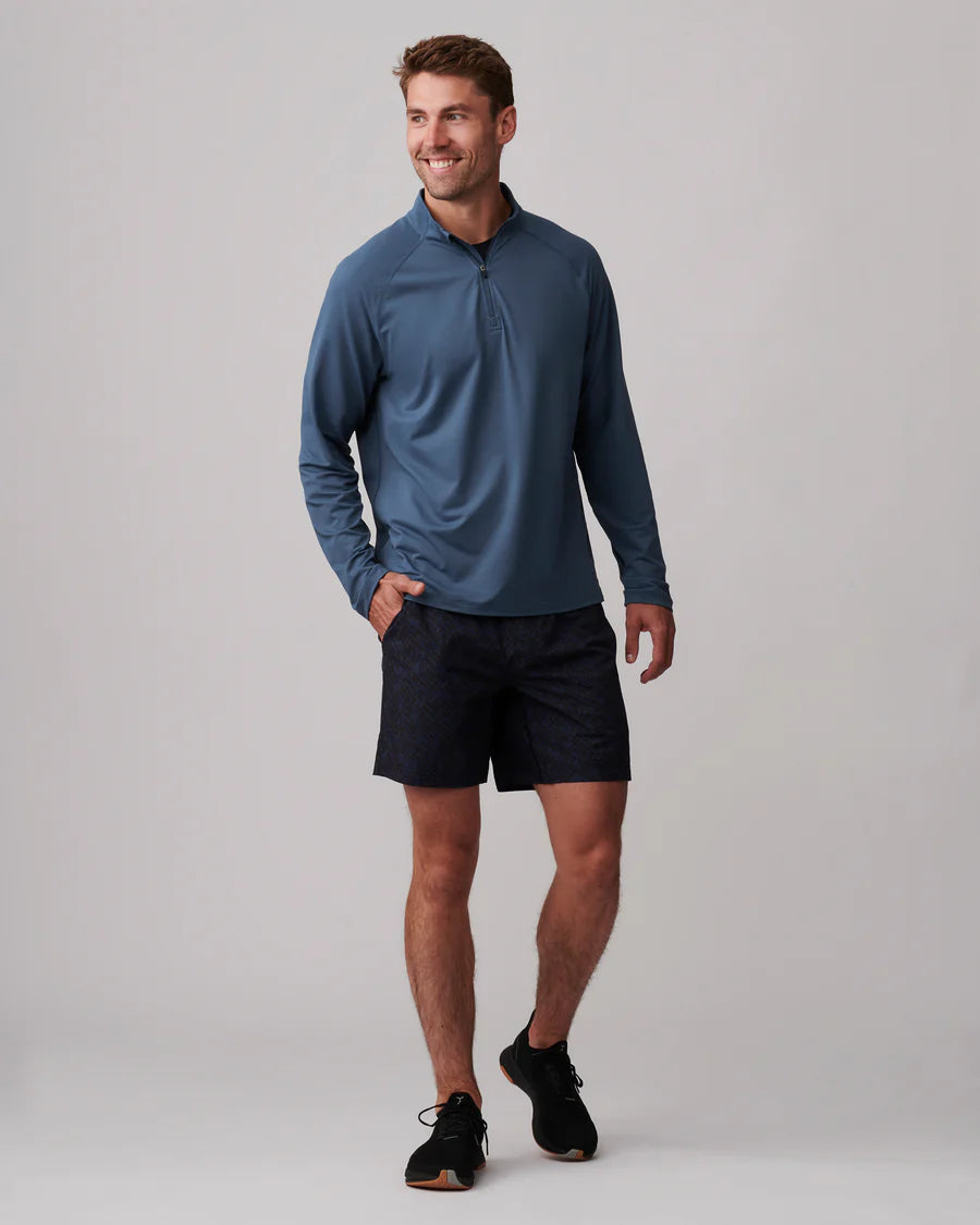 Rhône Session 1/4 Zip - Atlanta Blue - BHI