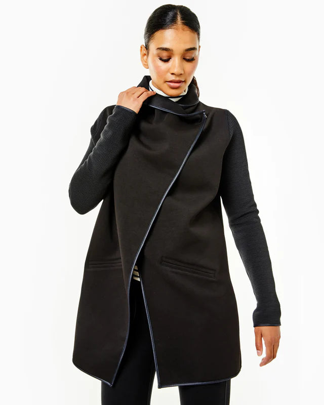 Wrap Jacket - BLACK- F23AB018-Addison Bay