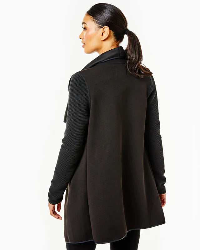 Wrap Jacket - BLACK- F23AB018-Addison Bay