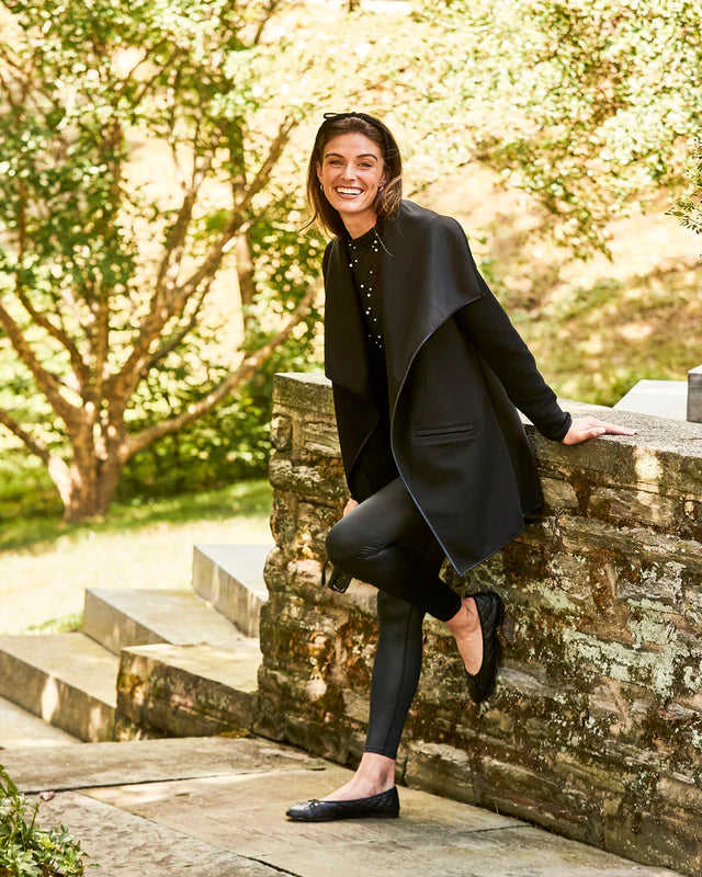 Wrap Jacket - BLACK- F23AB018-Addison Bay