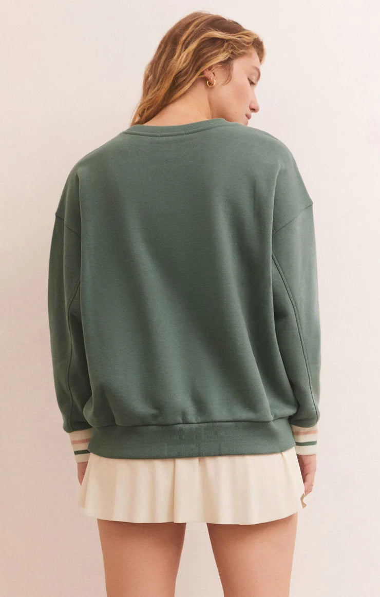 Baseline Ace Sweatshirt-CALYPSO GREEN-ZVT233226-Z SUPPLY